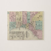 Karte der Stadt Milwaukee, Milwaukee Co Puzzle (Horizontal)