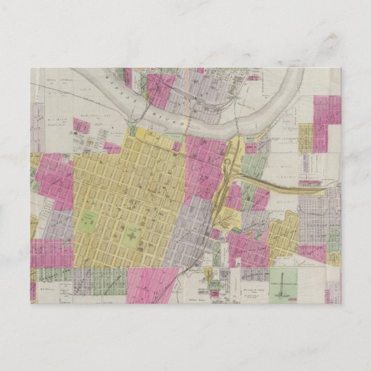 Karte der Stadt Topeka (Vorderseite)