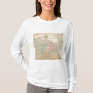 Karte der Stadt von AlbertLea, Minnesota T-Shirt