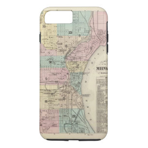 Karte der Stadt von Milwaukee, Milwaukee Co Case-Mate iPhone Hülle