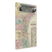 Karte der Stadt von Milwaukee, Milwaukee Co Mini Klemmbrett (Schrägansicht)