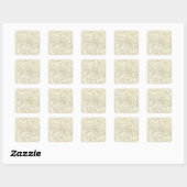 Karte der Sternbilder 2 Quadratischer Aufkleber (Blatt)