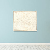 Karte der Sternbilder Leinwanddruck (Insitu (Holzboden))