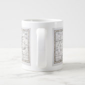 Karte der Sternbilder XIV Jumbo-Tasse (Rückseite)