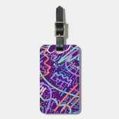 Karte der Sterne Gepäckanhänger (Vorderseite vertikal)