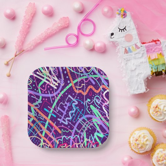 Karte der Sterne Pappteller (Party)