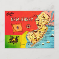 Karte der Strände von New Jersey
