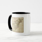 Karte der Straßen, Kanäle und Dampfboote Tasse (Vorderseite Links)