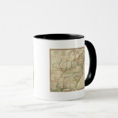 Karte der Straßen, Kanäle und Dampfboote Tasse (VorderseiteRechts)