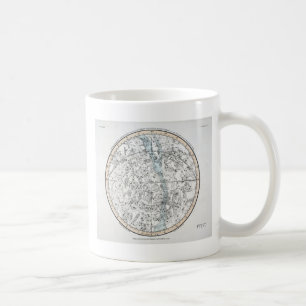 Karte der südliche Hemisphäre-Platte XXVIII Kaffeetasse