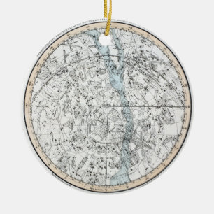 Karte der südliche Hemisphäre-Platte XXVIII Keramikornament