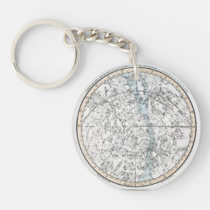 Karte der südliche Hemisphäre-Platte XXVIII Schlüsselanhänger