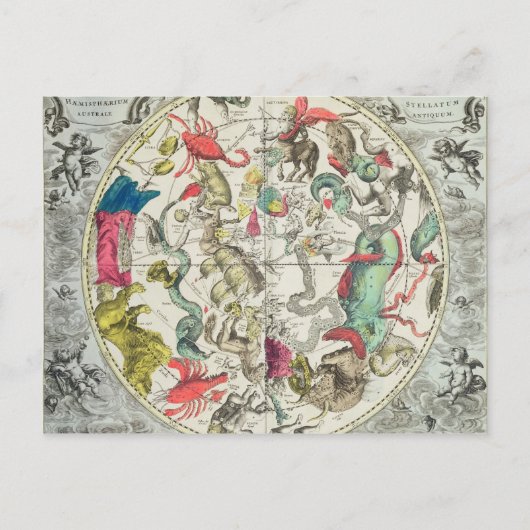 Karte der südlichen Hemisphäre (Vorderseite)