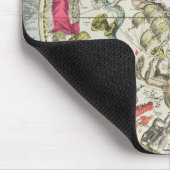 Karte der südlichen Hemisphäre Mousepad (Ecke)