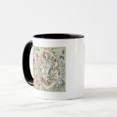 Karte der südlichen Hemisphäre Tasse (Vorderseite Links)