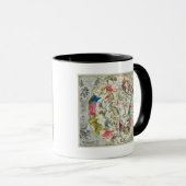 Karte der südlichen Hemisphäre Tasse (VorderseiteRechts)