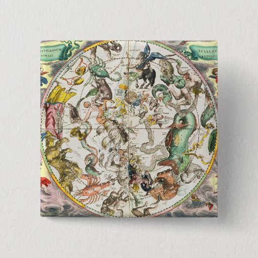 Karte der südlichen Hemisphäre, 'vom Celestia Button (Vorderseite)