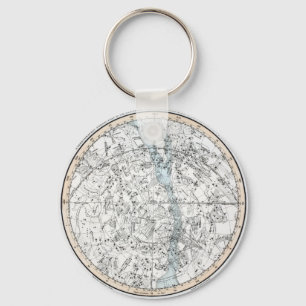 Karte der südlichen Hemisphäre XXVIII Schlüsselanhänger