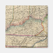 Karte der südlichen Staaten Amerikas Magnet (Vorne)