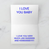 Karte der TAG des VALENTINES der ROSE (Innenseite)