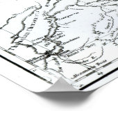 Karte der Teile Europas und Asiens Poster (Ecke)