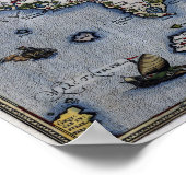 Karte der Toskana aus dem 16. Jahrhundert Poster (Ecke)