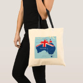 Karte der Tote-Tasche Australiens Tragetasche (Vorderseite (Produkt))