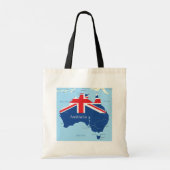 Karte der Tote-Tasche Australiens Tragetasche (Rückseite)