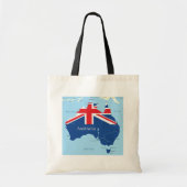 Karte der Tote-Tasche Australiens Tragetasche (Vorne)