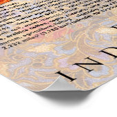 Karte der traditionellen Batik Bali Poster (Ecke)