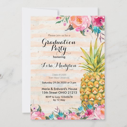 Karte der Tropischen Ananas (Vorderseite)