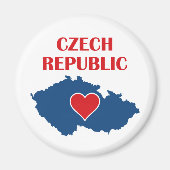 Karte der Tschechischen Republik Magnet (Vorne)