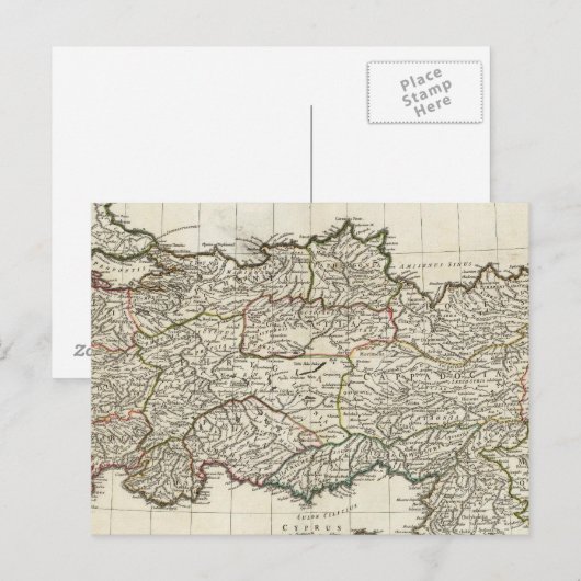 Karte der Türkei (Vorne/Hinten)