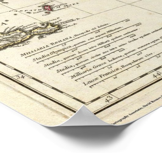 Karte der Türkei Poster (Ecke)