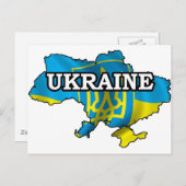 Karte der Ukraine (Vorne/Hinten)