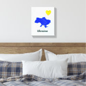 Karte der Ukraine Leinwanddruck (Insitu (Schlafzimmer))
