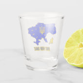 Karte der Ukraine Schnapsglas (Rückseite)