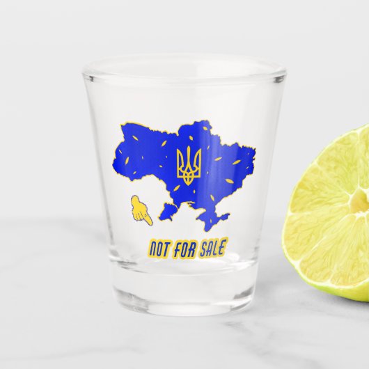 Karte der Ukraine Schnapsglas (Vorderseite)