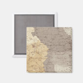 Karte der US-Dürregebiete Magnet (Vorderseite/Rückseite)