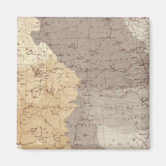 Karte der US-Dürregebiete Magnet (Vorne)