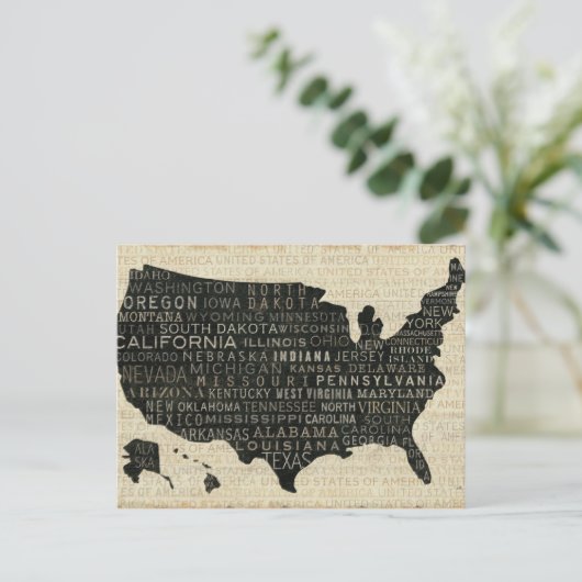 Karte der USA (Stehend Vorderseite)