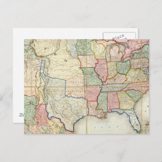 Karte der USA (Vorne/Hinten)