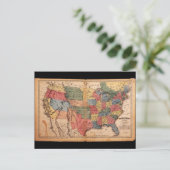 Karte der USA 1853 (Stehend Vorderseite)