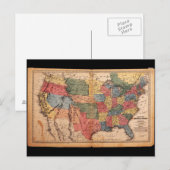 Karte der USA 1853 (Vorne/Hinten)