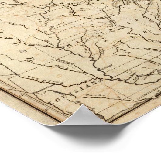 Karte der USA 2 Poster (Ecke)