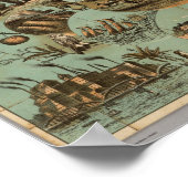 Karte der USA 2 Poster (Ecke)