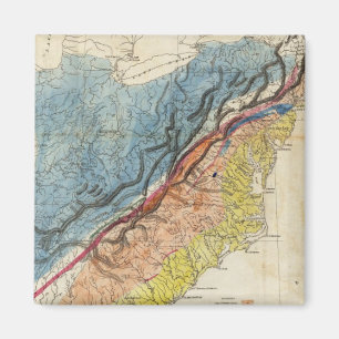 Karte der USA 3 Magnet