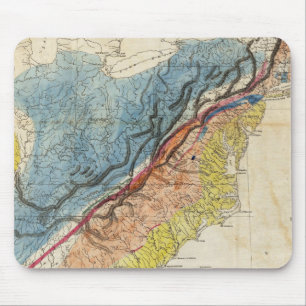 Karte der USA 3 Mousepad