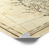 Karte der USA 3 Poster (Ecke)