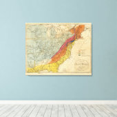 Karte der USA 4 Leinwanddruck (Insitu (Holzboden))